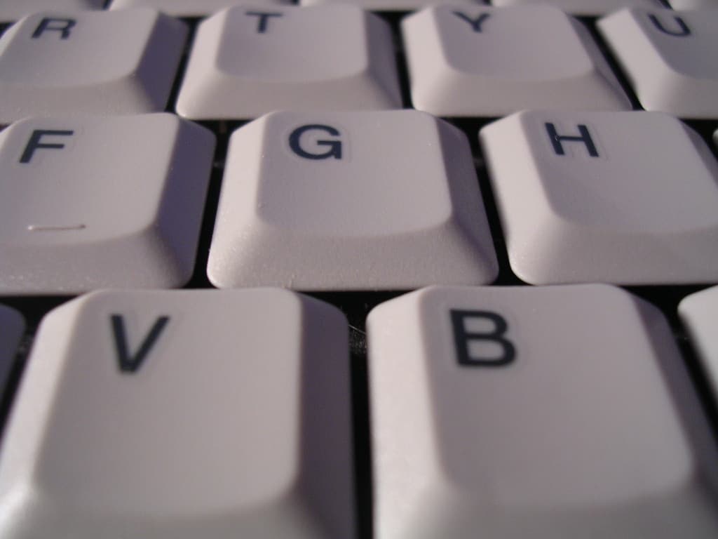 Close-up of a computer keyboard